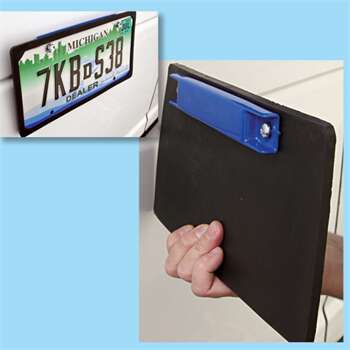 Combo Rubber and Magnet License Plate Holder