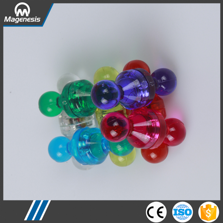 Custom made high quality colorful office magnetic push pin